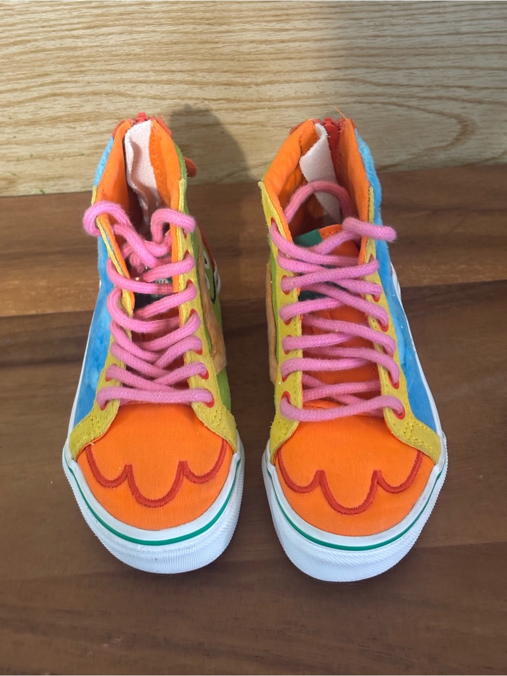 Kids Unisex Vans x Sesame Street SK8-Hi Zip Casual Shoes Multicolor